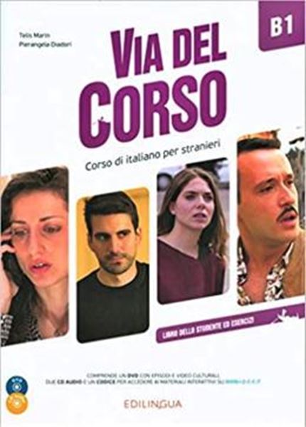 Picture of VIA DEL CORSO B1 - LIBRO DELLO STUDENTE ED ESERCIZI + AUDIO 2CD + DVD VIDEO