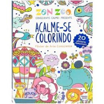 Imagem de ZEN ZOO - ACALME-SE COLORINDO - POSTER DE ARTE CONSCIENTE