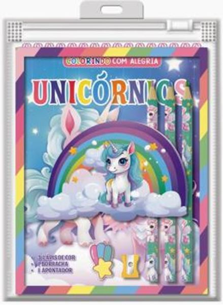 Picture of UNICORNIO COLORINDO COM ALEGRIA